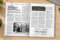 Magazine Informations Entreprise ouvert sur un bureau